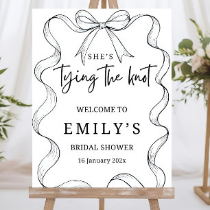 Minimalist Bridal Shower Welcome Sign Template