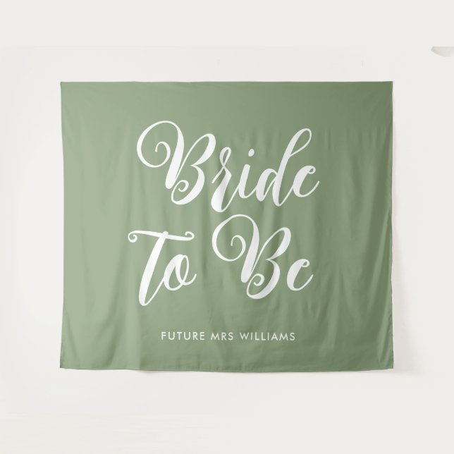minimalist bride to be Bridal Shower Backdrop (Front (Horizontal))
