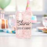 Minimalist Bridesmaid or Maid of Honor Can Glass<br><div class="desc">For your bridesmaids,  maid of honor or other members of your bridal party to celebrate at your bridal shower,  bachelorette party,  rehearsal dinner,  wedding reception and other wedding events. Personalize with her name.</div>