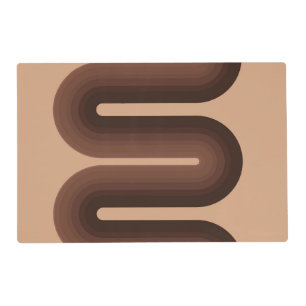 Minimalist Brown Geo Placemat