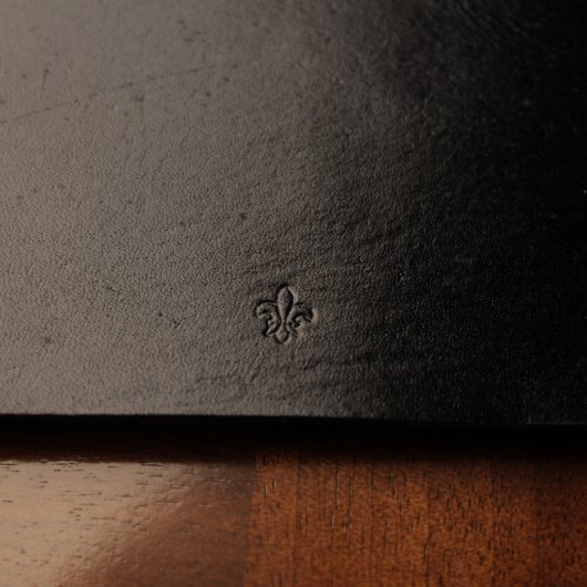 Minimalist Brown Leather Mouse Pad (Bottom)
