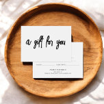 Minimalist Brush Script White<br><div class="desc">Gift certificate.</div>