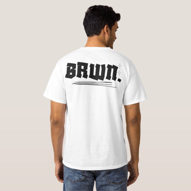 Minimalist BRWN. Statement T-Shirt – Bold Urban St (Back Full)