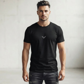 Minimalist Bull Symbol T-Shirt | Modern Men’s Grap