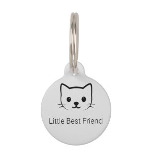 Minimalist Bunny Face Pet ID Tag