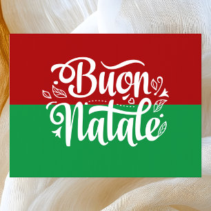 Minimalist Buon Natale Italian Merry Christmas  Sign