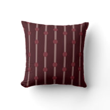 Minimalist Burgundy Geometric Dots and Stripes