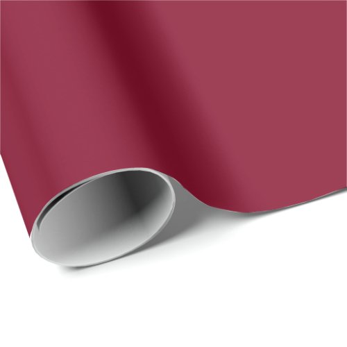 Minimalist burgundy solid plain elegant gift  wrapping paper
