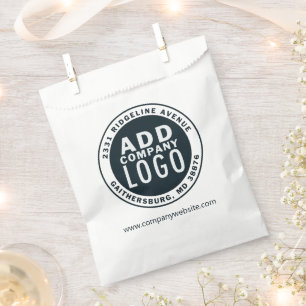Minimalist Business Brand Logo  Favor Bag