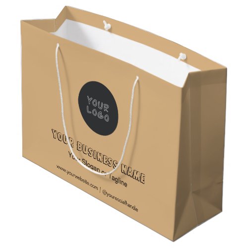 Minimalist Business Branded No Minimum Custom Larg Large Gift Bag