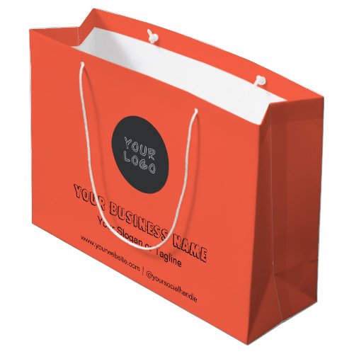 Minimalist Business Branded No Minimum Custom Large Gift Bag