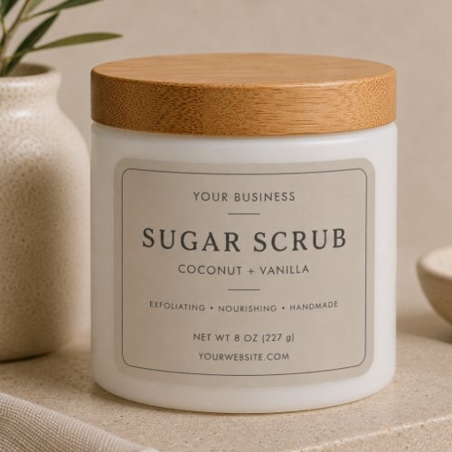 Minimalist Business Branding Product Label