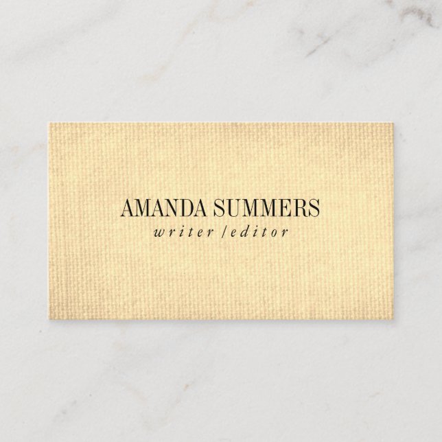 Minimalist Business Card (Front)
