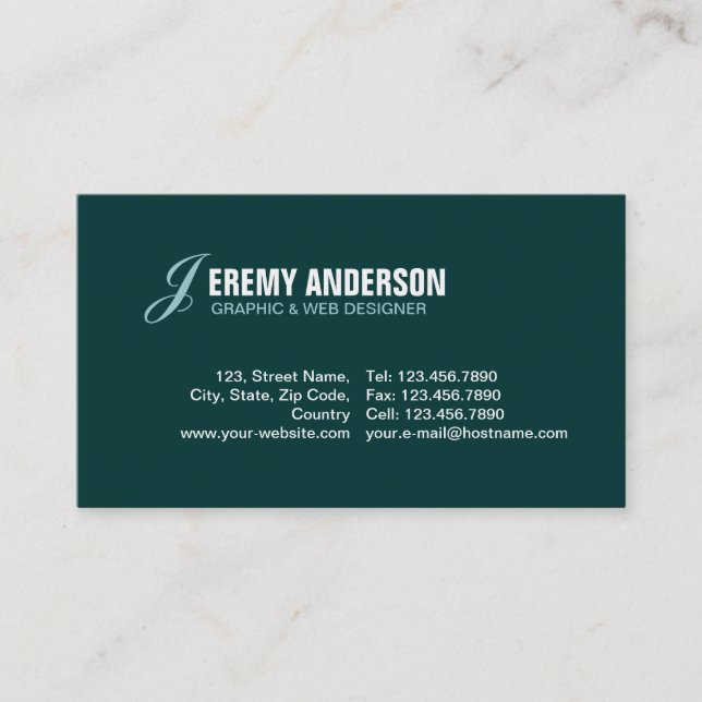 Minimalist Business Card (Front)