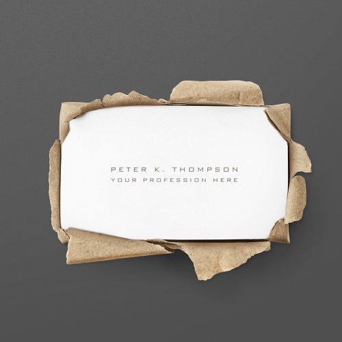 Minimalist Business Card