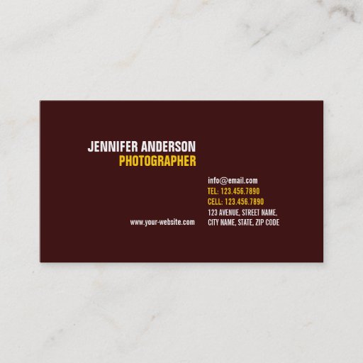 Customizable Minimalist Business Card