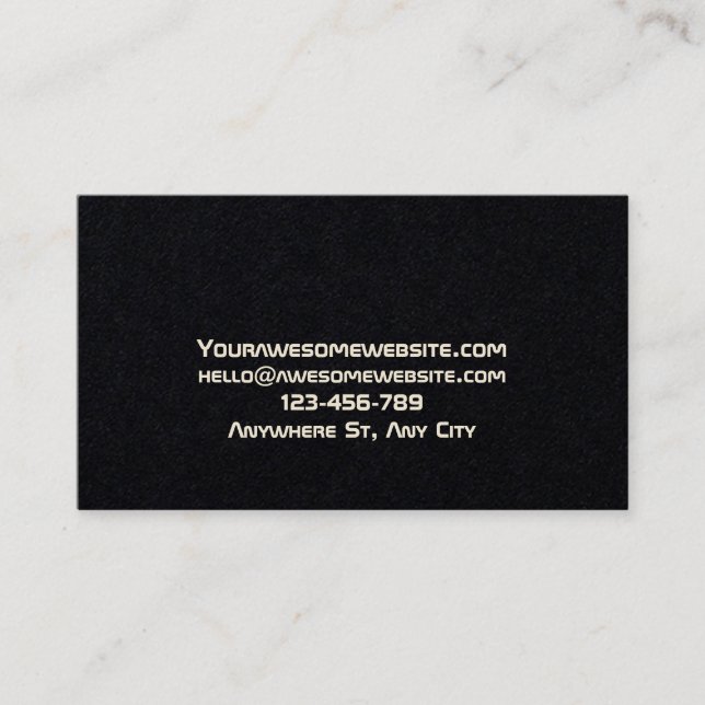 Minimalist business card (Front)