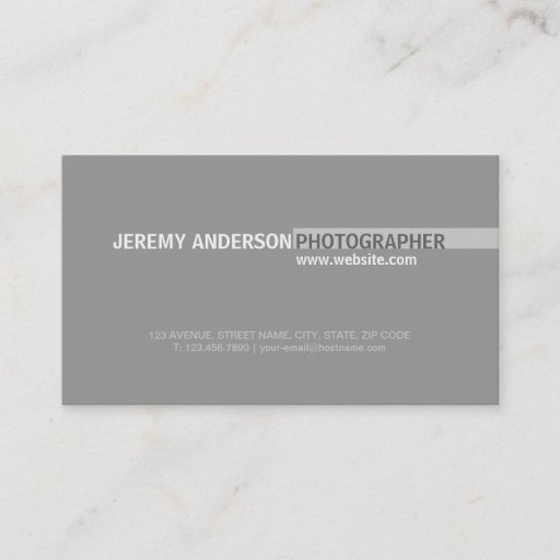 Customizable Minimalist Business Card Template