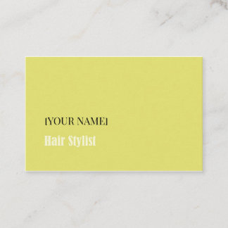 Minimalist Business Card for Hair Stylist