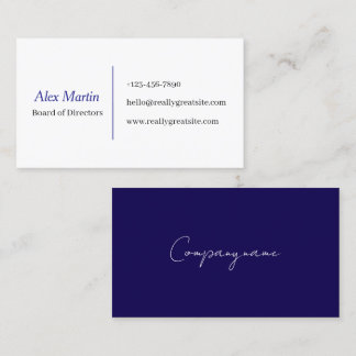 Minimalist Business Card for Professionals