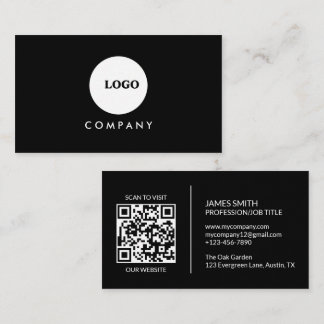 Minimalist Business Card | QR code