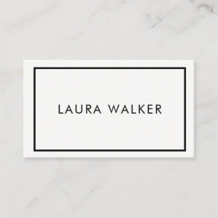 Minimalist Business Card with Border