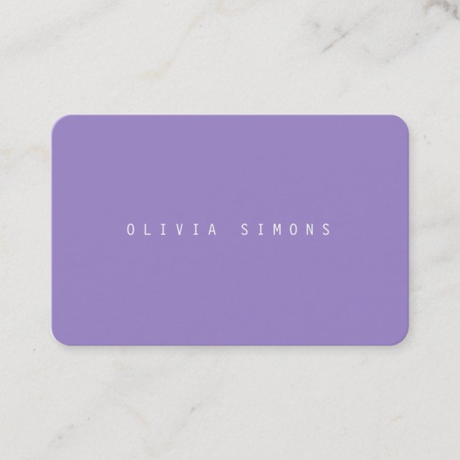 Minimalist Business Cards (Front)