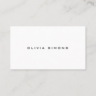 Minimalist Business Cards