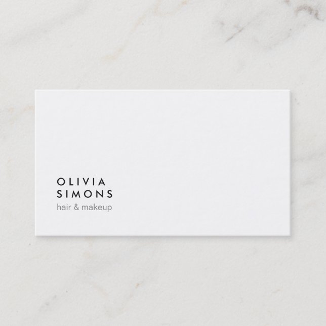 Minimalist Business Cards (Front)