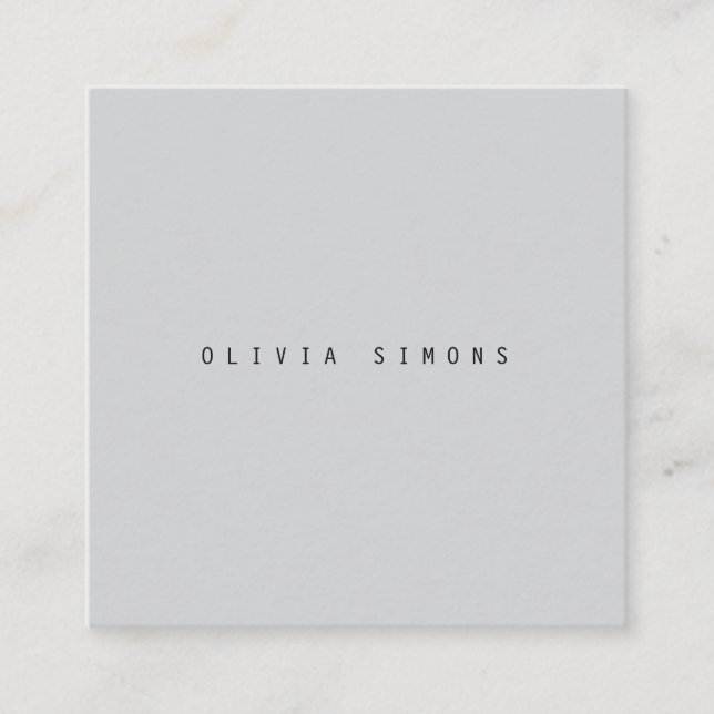 Minimalist Business Cards (Front)