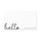Minimalist Business Cards | Simple Hello White