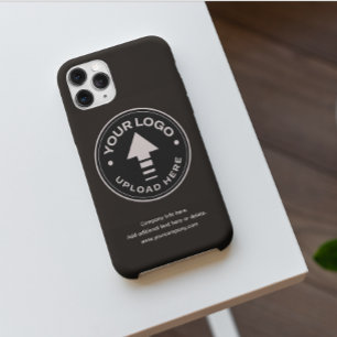 Minimalist Business Company Logo Black iPhone 15 Pro Case