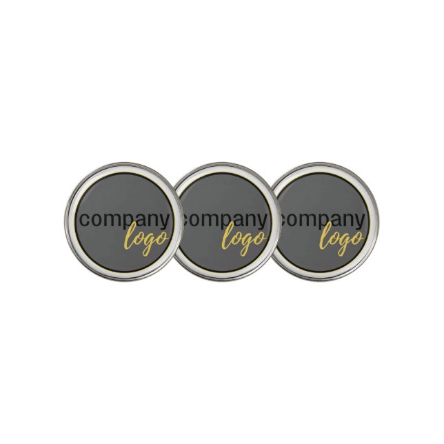 MINIMALIST BUSINESS COMPANY LOGO WHITE PROMOTIONAL GOLF BALL MARKER (3 Up)