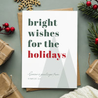 Minimalist Business Corporate Christmas Wishes