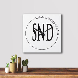 Minimalist Business Corporate Gift and Decor Square Wall Clock