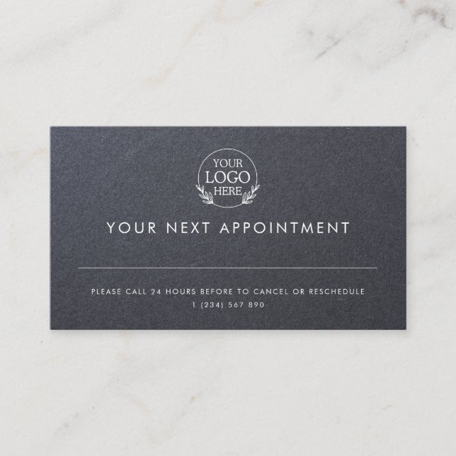 Minimalist Business Design with Custom Logo – Pro Appointment Card (Front)