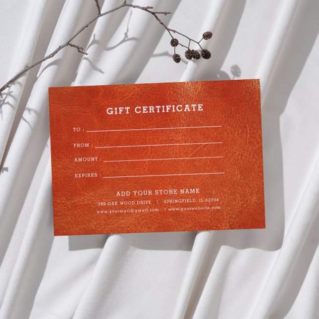 Minimalist Business Gift Certificate with Logo (Creator Uploaded)