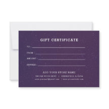 Minimalist Business Gift Certificate with Logo