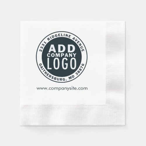 Minimalist Business Logo Custom Napkins