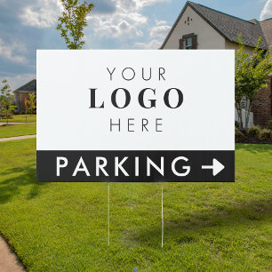 Minimalist Business Logo Office Available Parking Sign