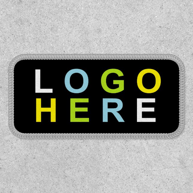 Minimalist Business Logo On a Simple Black Patch (Front)