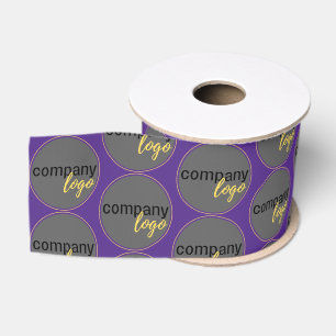 MINIMALIST BUSINESS LOGO PATTERN BRANDING GROSGRAIN RIBBON