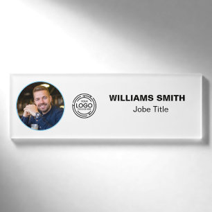 Minimalist Business Logo Photo Name Tag