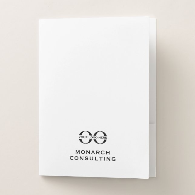 Minimalist Business Logo Pocket Folder (Front)