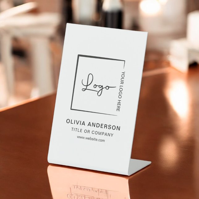 Minimalist Business Logo Professional Modern Pedestal Sign (Creator Uploaded)