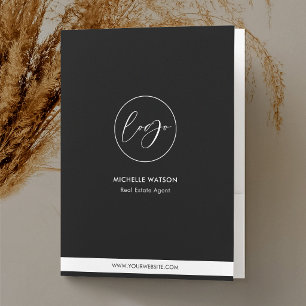 Minimalist Business Logo Real Estate Promotional Pocket Folder