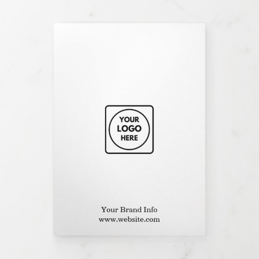 Minimalist Business Logo | Simple Trifold Design (Cover)