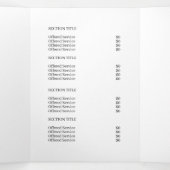 Minimalist Business Logo | Simple Trifold Design (Inside Middle)