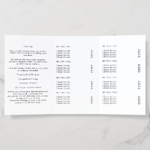 Minimalist Business Logo Simple Trifold Design Brochure