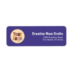 Minimalist Business Logo Template Return Address Label